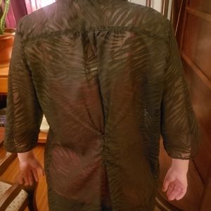 AGB sheer black blouse